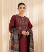sapphire Embroidered lawn Three Piece SP-715 - Image 3