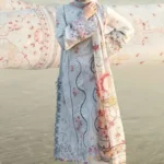 Qalamkar Chikenkari Embroidered lawn Three Piece QL-1035