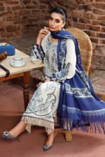 Maria-B Embroidered lawn Three Piece MB- - Image 2