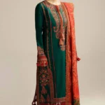 Hussain Rehar - 3PC Lawn Embroidered Suit - B 02