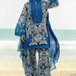 Zainab chotani Embroidered lawn Three Piece HC-6677