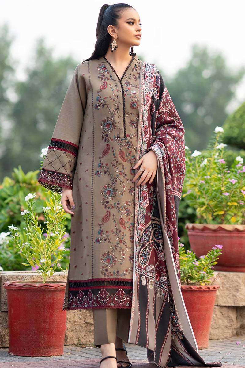 38a20867-0b34-405e-80ed-4b1207b13a2a BIN ILYAS Embroidered lawn Three Piece BIL-05 - Image 1