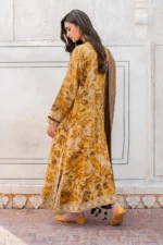 Baroque D-792 Printed three piece suit mustard ( summer ) - Image 2