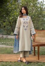 Asim jofa Embroidered Three Piece Lawn HS-142 - Image 3