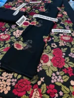 Bareeze D 345 Black EID Collection Embroidered Three Piece Summer Collection - Image 2