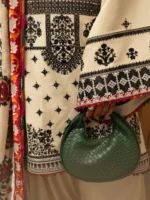 BIN ILYAS Embroidered lawn Three Piece BIL-06 - Image 3