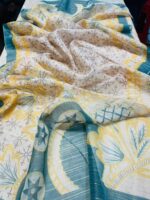 Chikenkari lawn Embroidered Three Piece Collection (D-762 Musturd) - Image 3