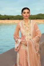Crimsonn CR-02 Pink Embroidered Lawn Three Piece Summer Collection - Image 3