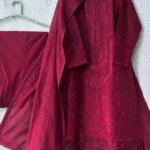 EID Collection Zarqash Embroidered lawn Three Piece D-210 (lawn)