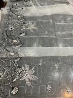 Organza Lawn inner Embroidered 3 pc - Image 3