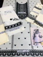 Maria B DL-705 Embroidered Three Piece Lawn Collection - Image 2